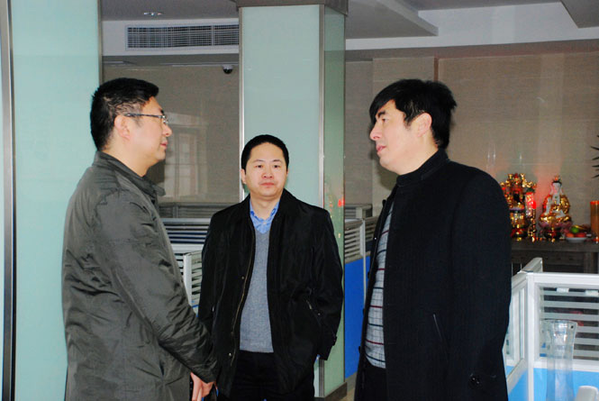 鹽城市經(jīng)信委、軟件園領(lǐng)導(dǎo)蒞臨鹽城思科檢查指導(dǎo)工作會議報道